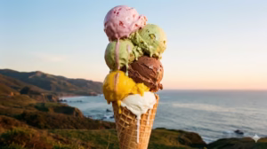 Stacked Ice-cream scoops